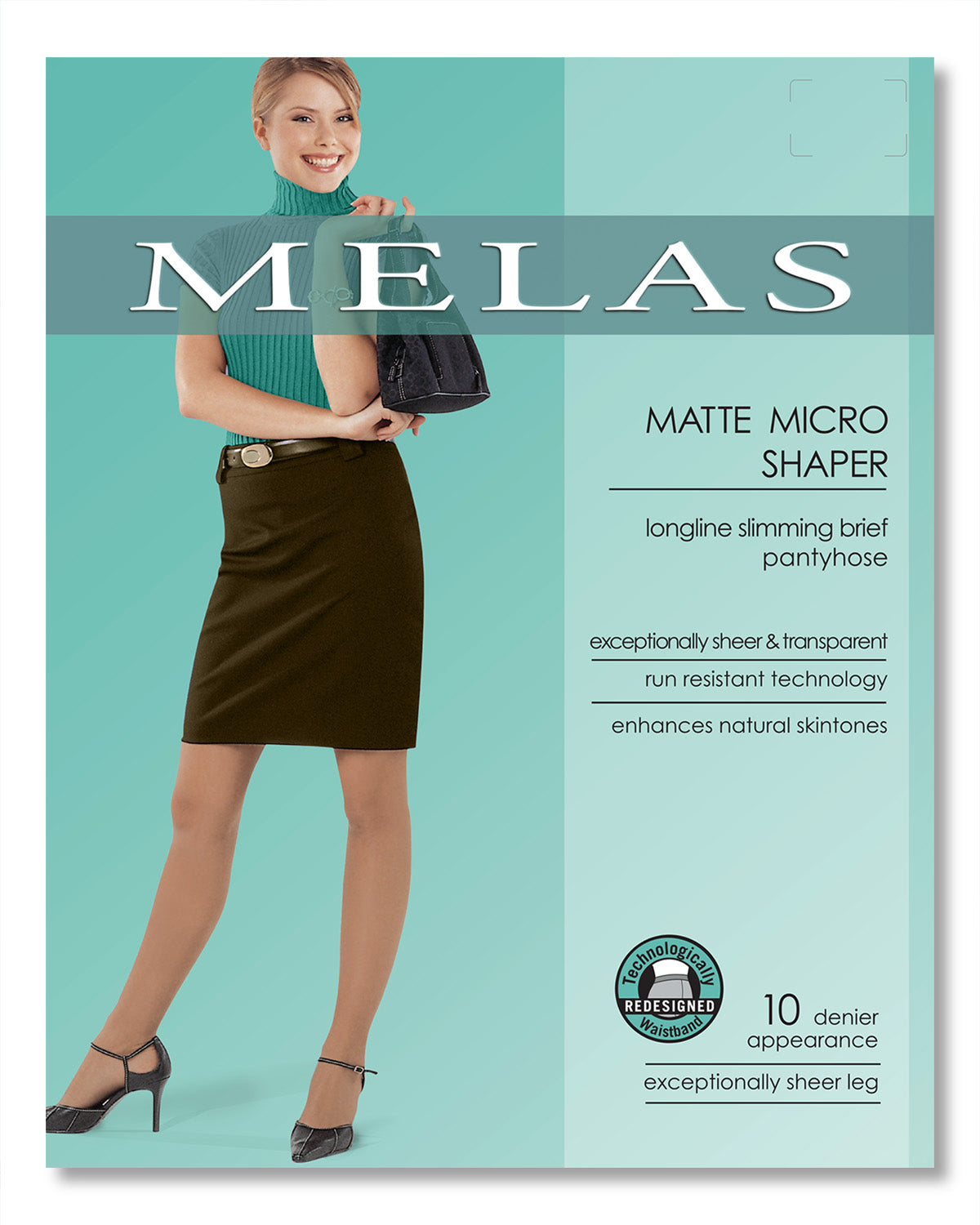 Women's Matte Micro Super Sheer 10 Denier Control Shaper : Color: Honey