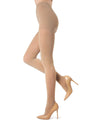 6 Pair Women's Microfiber 60 Denier Control Top Tights : Color: Naturel