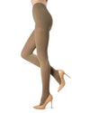 6 Pair Women's Microfiber 60 Denier Control Top Tights : Color: Taupe