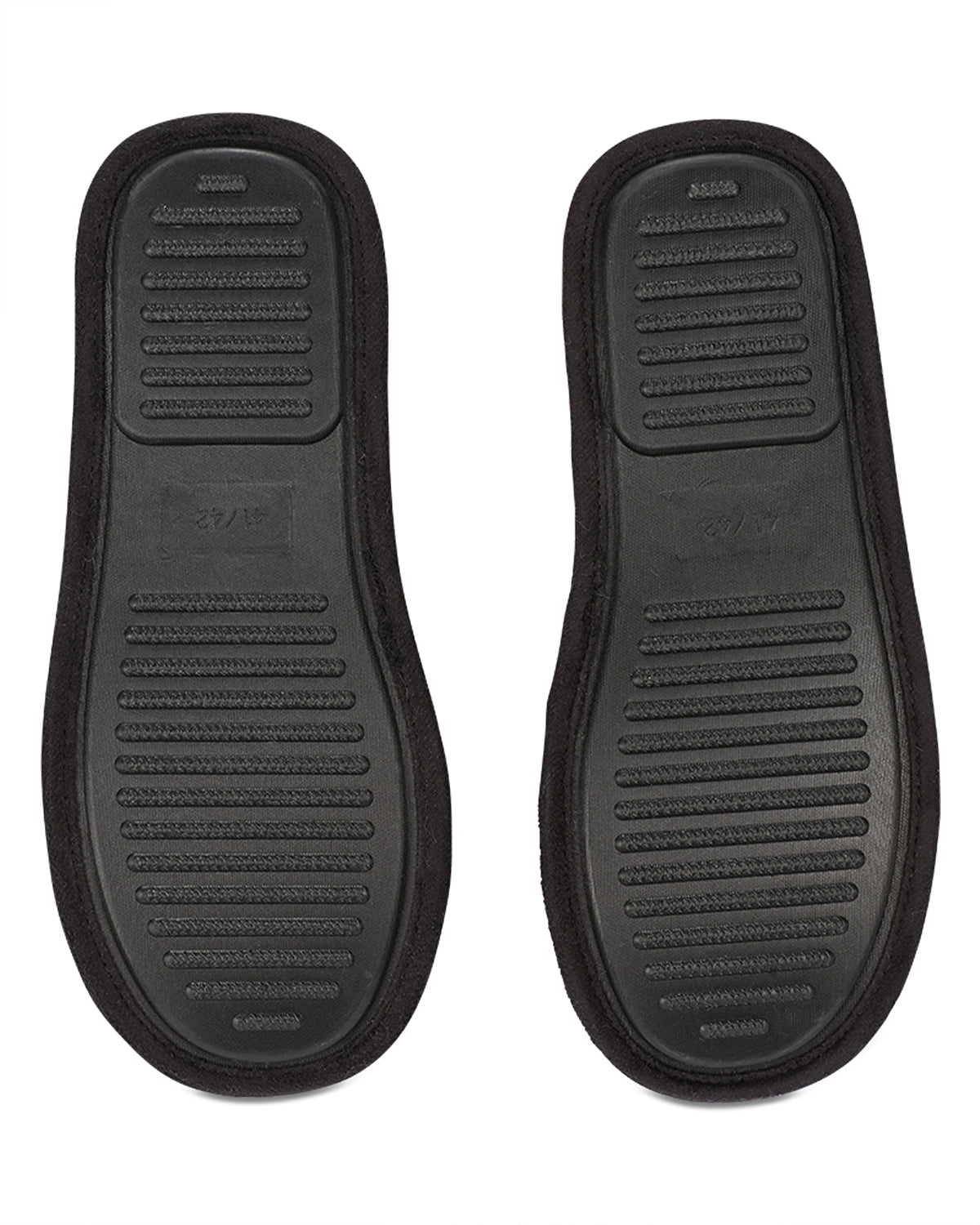 Men's Glen Plaid Plush Slippers : Color: Black
