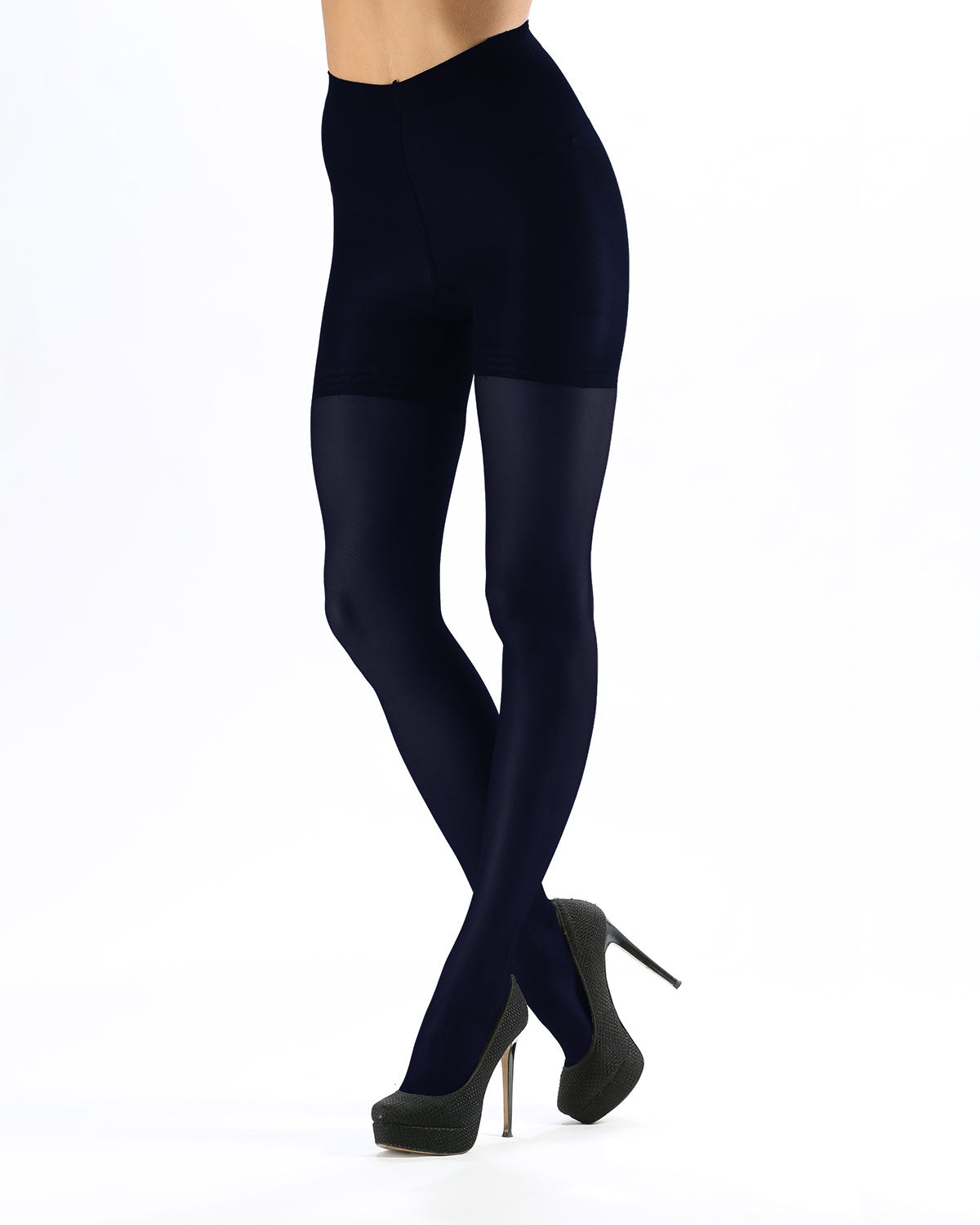 Women's Semi Sheer 40 Denier Shaping Tights : Color: Nero