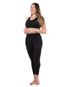 Women's Seamless Moisture Wicking Stretchy Bra Top : Color: Limo Black