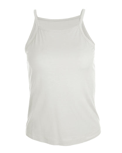 Women's Bamboo Blend Moisture Wicking Basic Tank Top : Color: Ivory