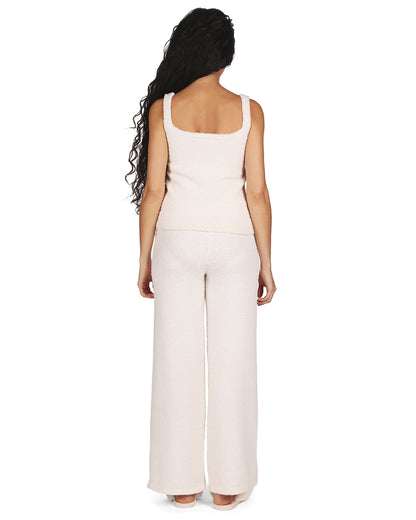 Women's Soft Cozy Knit Comfy Scoop Neckline Tank Top : Color: Ivory