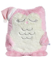 Cozy Buddies Stuffed Owl with Matching Heart Sock : Color: Pink