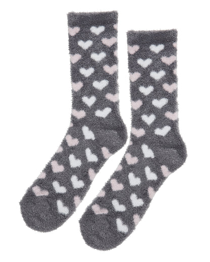 Cozy Buddies Stuffed Owl with Matching Heart Sock : Color: Pink