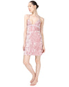 Women's Crushed Velvet Chemise with Adjustable Straps : Color: Rose