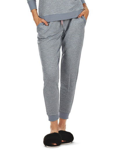 Women's Space Dye Baby Terry Bamboo Blend Jogger Pants : Color: Blue