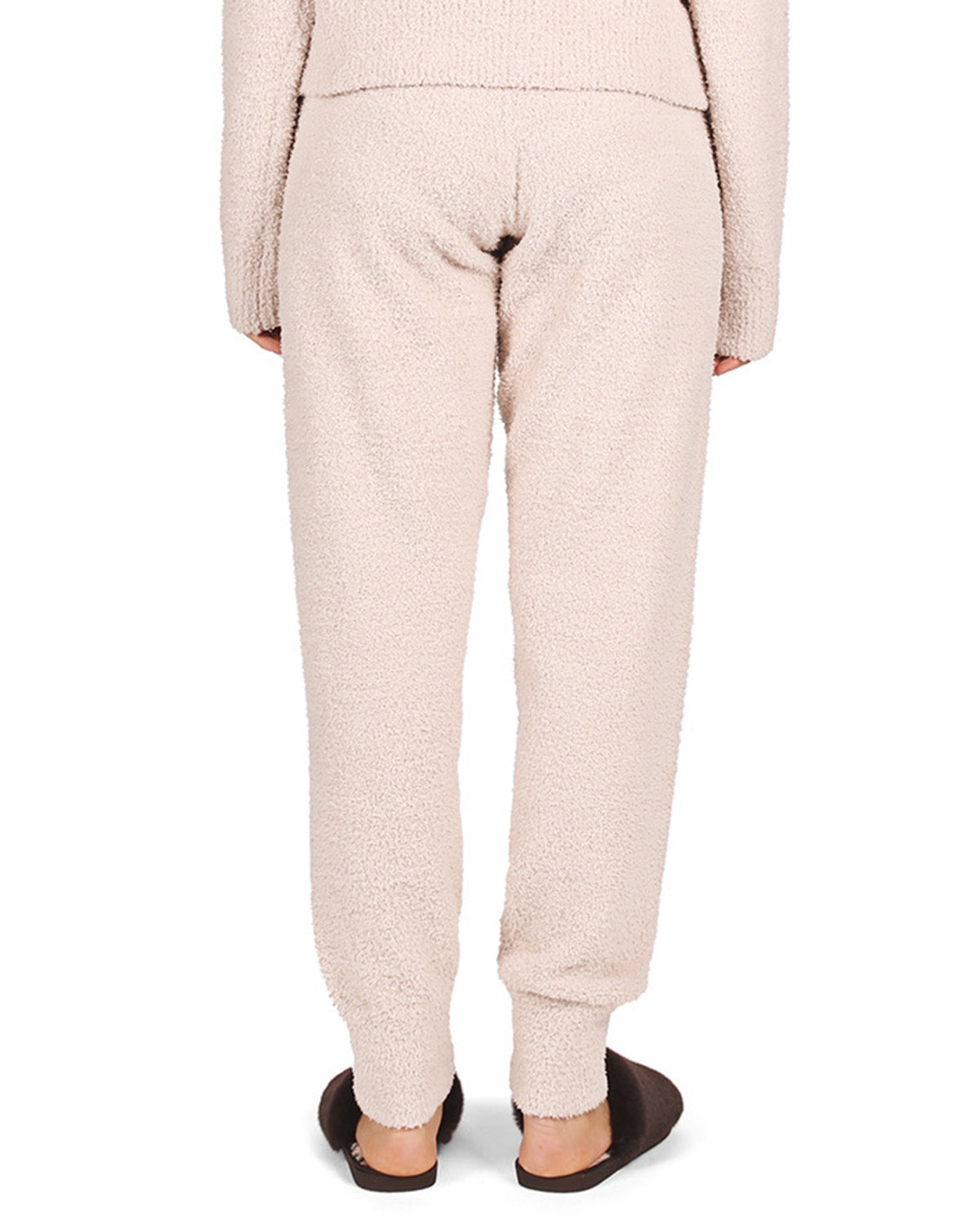 Women's Soft and Cozy Knit Casual Solid Jogger Pants : Color: Almond
