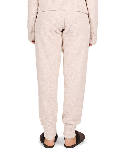Women's Soft and Cozy Knit Casual Solid Jogger Pants : Color: Almond