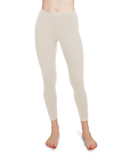 Women's Eco Basics Bamboo Blend Slim-Fit Solid Leggings : Color: Ivory