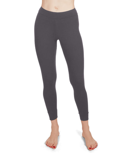 Women's Eco Basics Bamboo Blend Slim-Fit Solid Leggings : Color: Slate