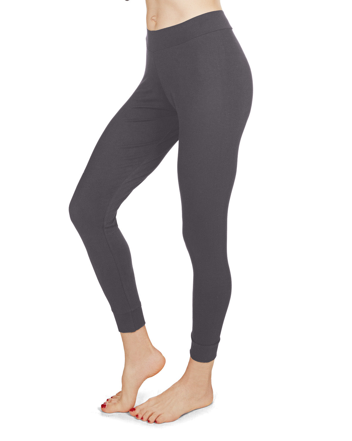 Women's Eco Basics Bamboo Blend Slim-Fit Solid Leggings : Color: SLATE