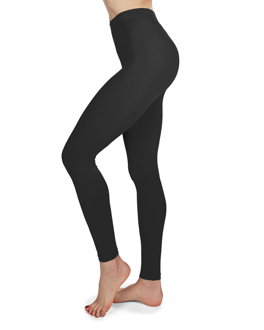 Women's Miyabi Anti-Pilling Extra Soft Fabric Leggings : Color: BLACK