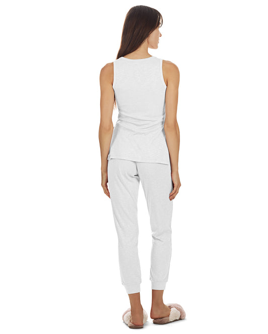 Women's Soft Rib Slub Knit Comfort Slouch Leggings : Color: White