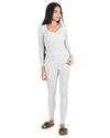 Women's Organic Cotton Classic Ribbed Leggings : Color: White