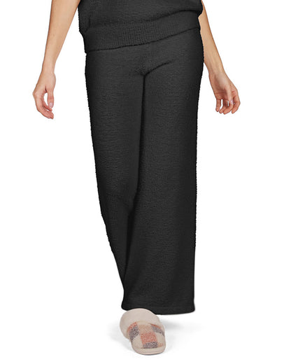 Women's Cozy Knit Ultra-Soft Solid Lounge Pants : Color: Black