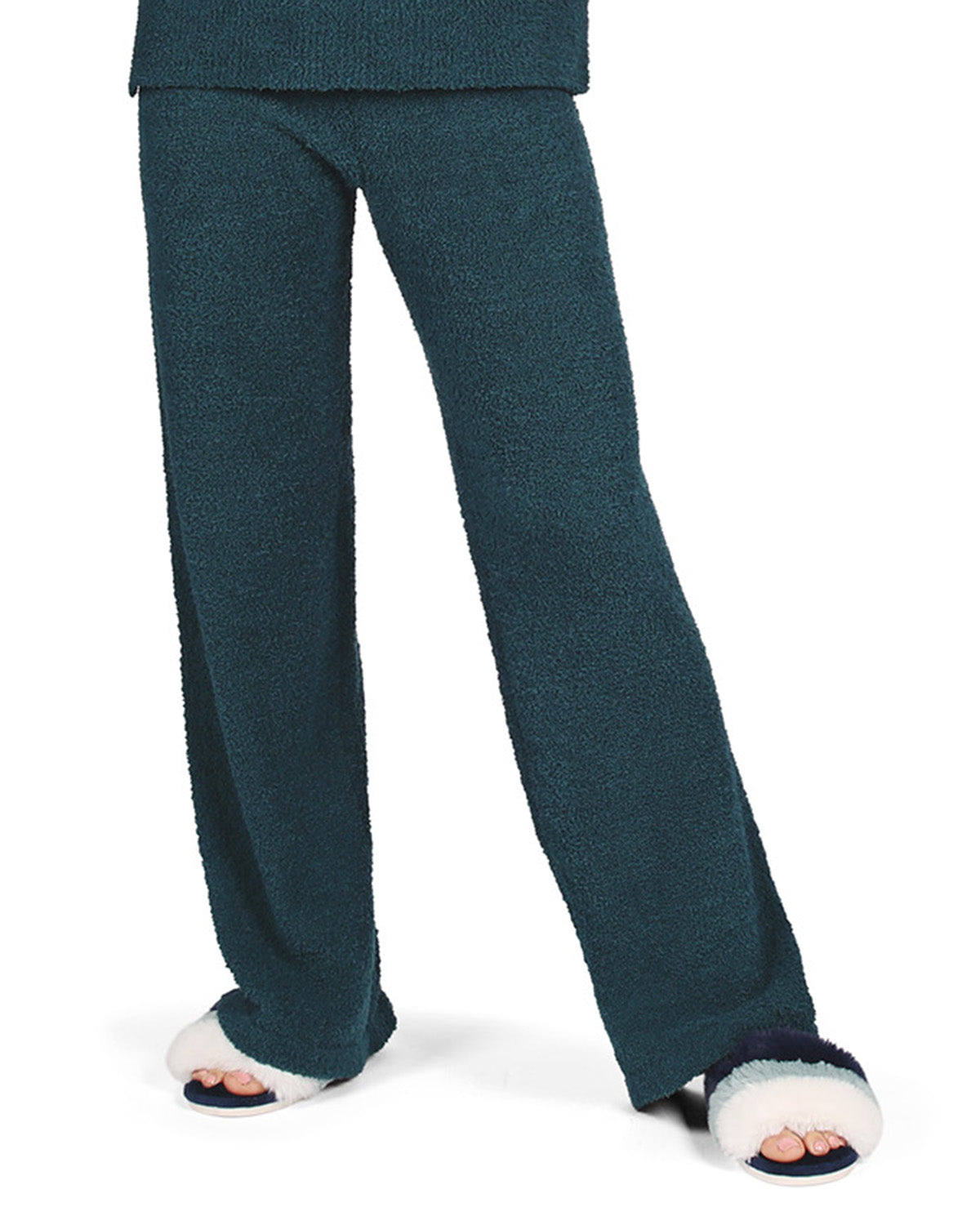 Women's Cozy Knit Ultra-Soft Solid Lounge Pants : Color: Dark Teal