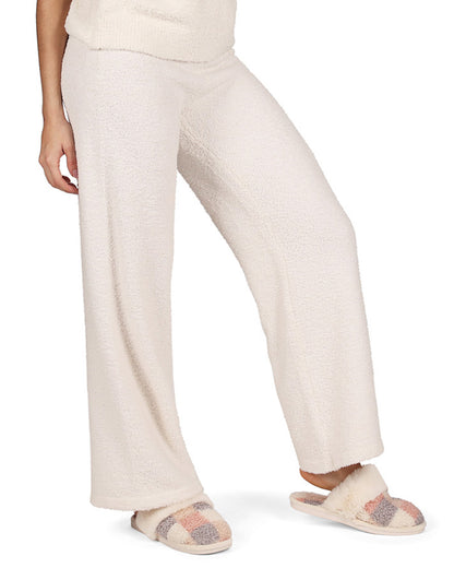 Women's Cozy Knit Ultra-Soft Solid Lounge Pants : Color: Ivory