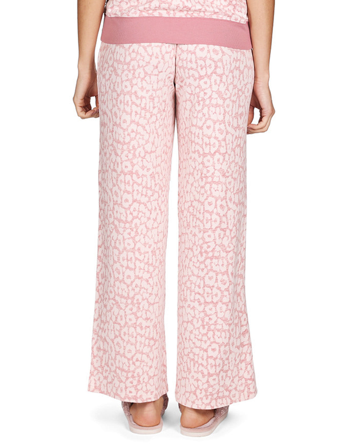 Women's Soft and Cozy Allover Leopard Print Lounge Pants : Color: Pink