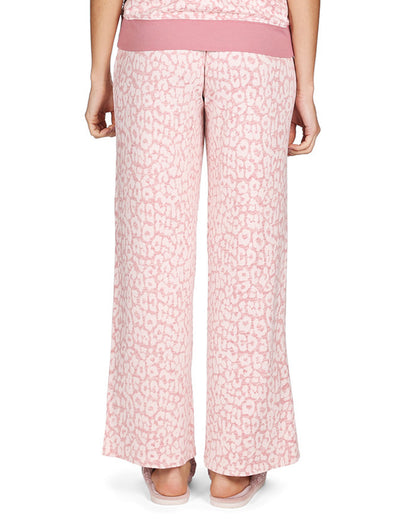 Women's Soft and Cozy Allover Leopard Print Lounge Pants : Color: Pink