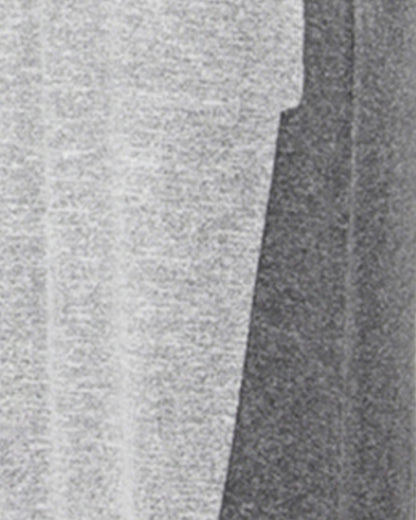 Women's Colorblock Pocket Heathered Sweater Knit Lounger Gown : Color: Medium Gray