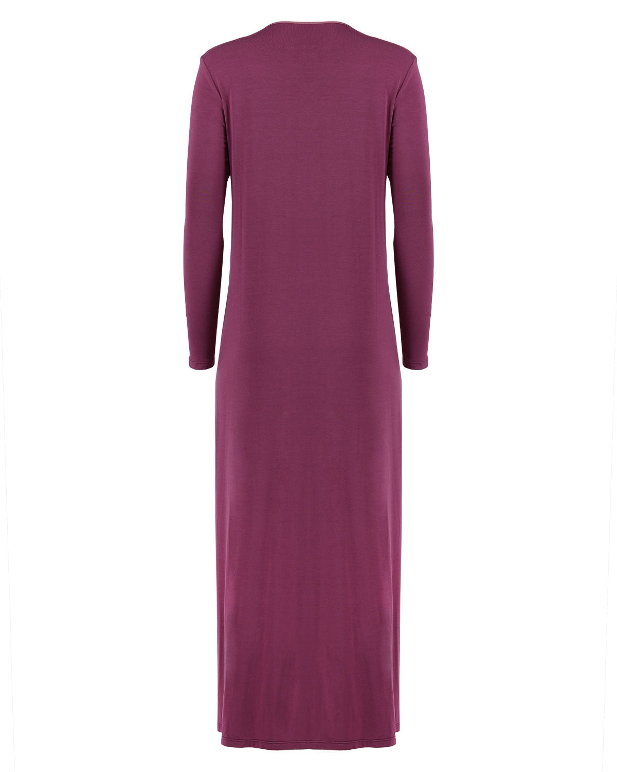 Women's Floral Embroidered Full-Length Shoulder Gown : Color: Tulipwood