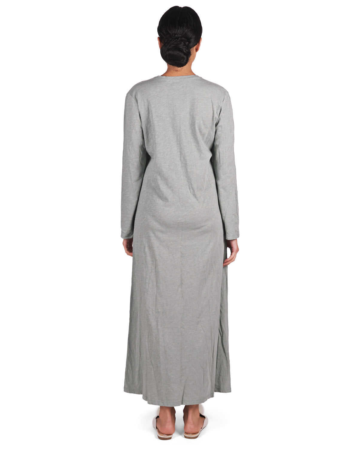 Women's 100% Cotton Slub Knit Full-Length Sleeping Gown : Color: Seafoam