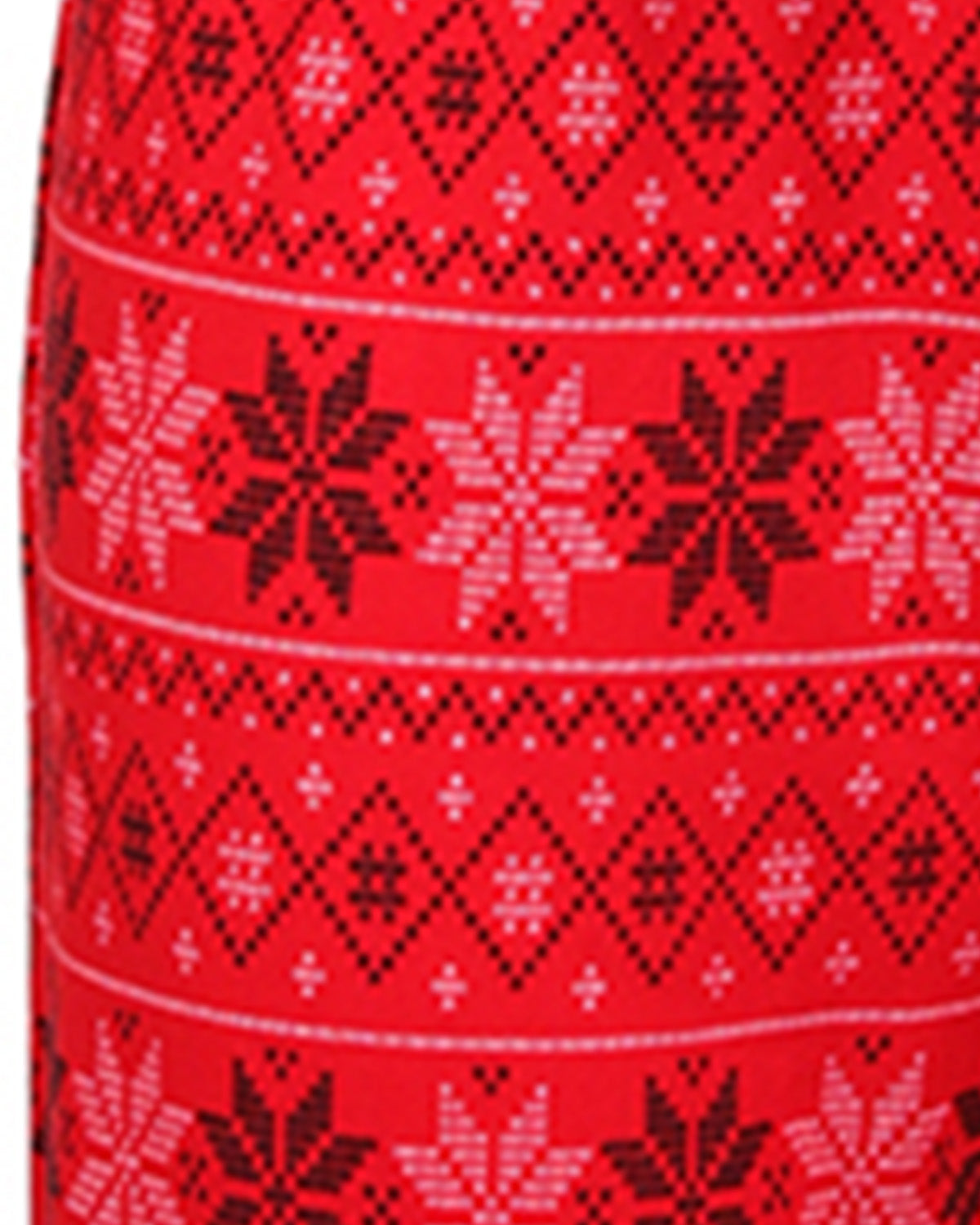 Women's Santa Don't Judge Me Snowflake Love Two-Piece PJ Set : Color: Red