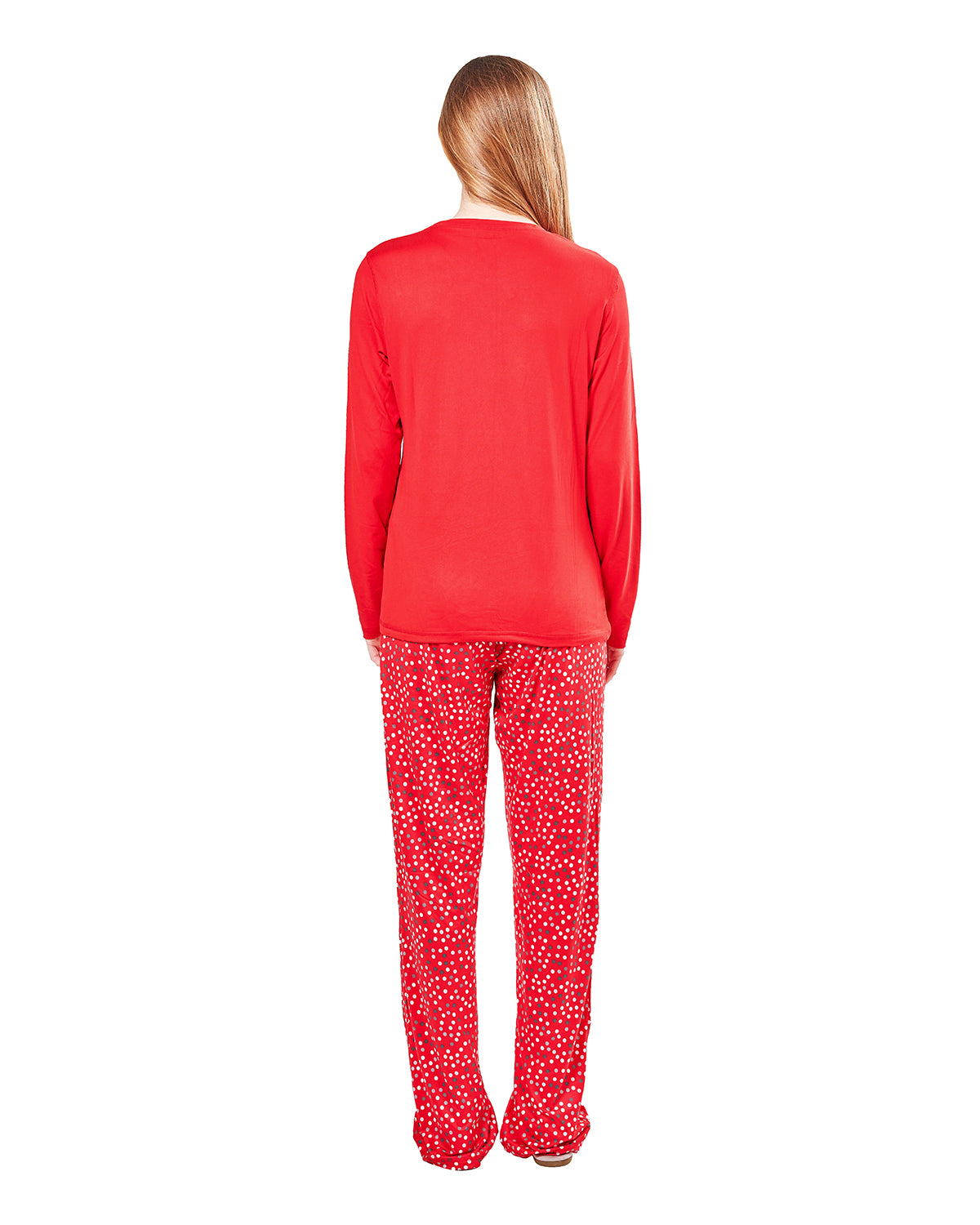 Women's It's A Long Story Two-Piece Christmas PJ Set : Color: Red