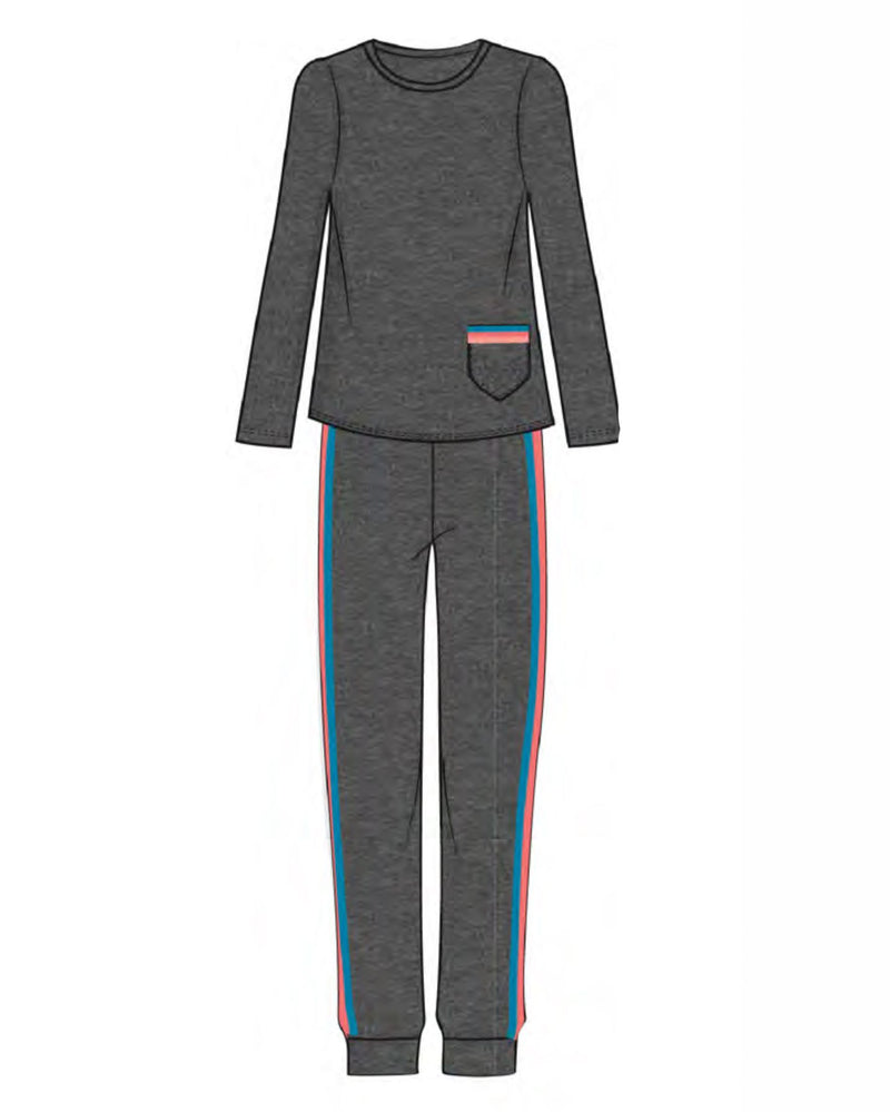 MeMoi Collection Striped Camper Pajama Set