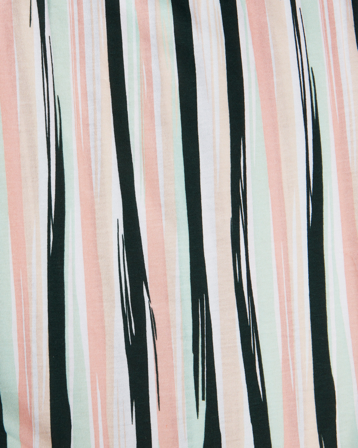 Women's Get Tropical T-Shirt and Striped Pants Pajama Set : Color: Pink