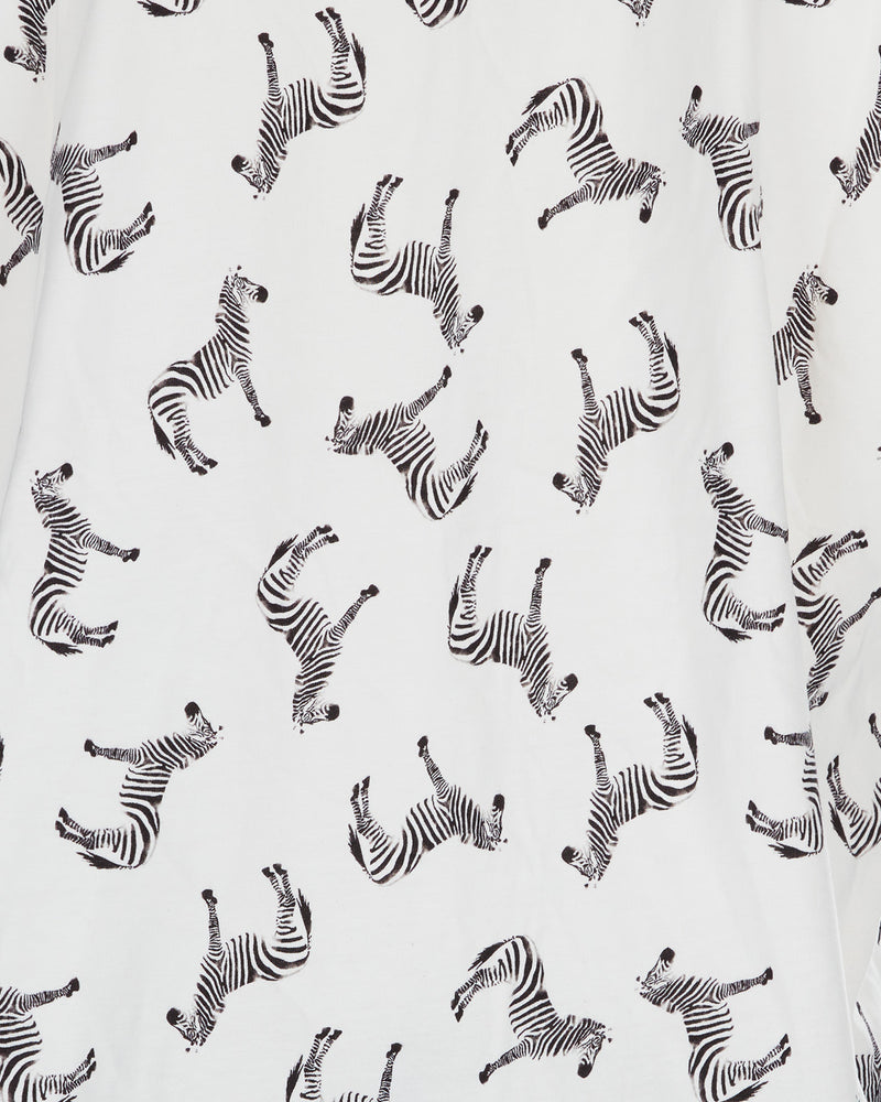 MeMoi Collection Zebra Notch Collar Shorts Pajama Set