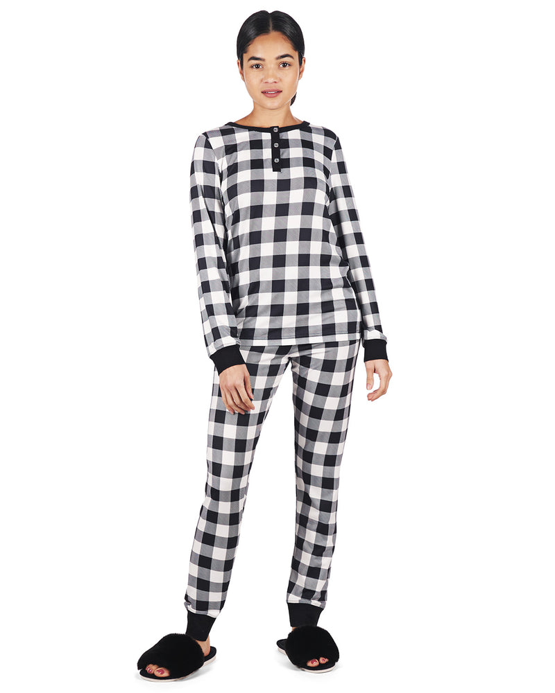 Wholesale Men's Cozy Pajama Sets - 2 Piece, S-XL, Buffalo Plaid