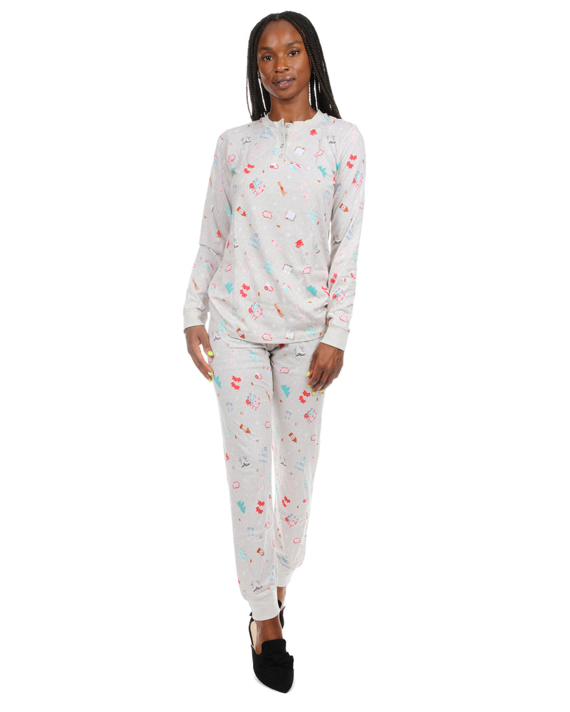 Women's Holiday Getaway Two-Piece PJ Set in a Bag