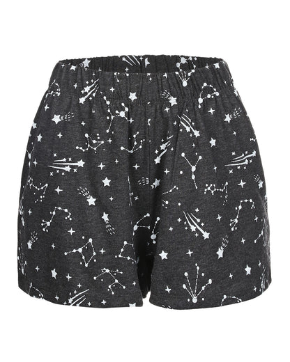Women's Virgo Zodiac Sign PJ Short Set : Color: Med Gray Heather
