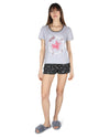 Women's Sagittarius Zodiac Sign PJ Short Set : Color: Med Gray Heather