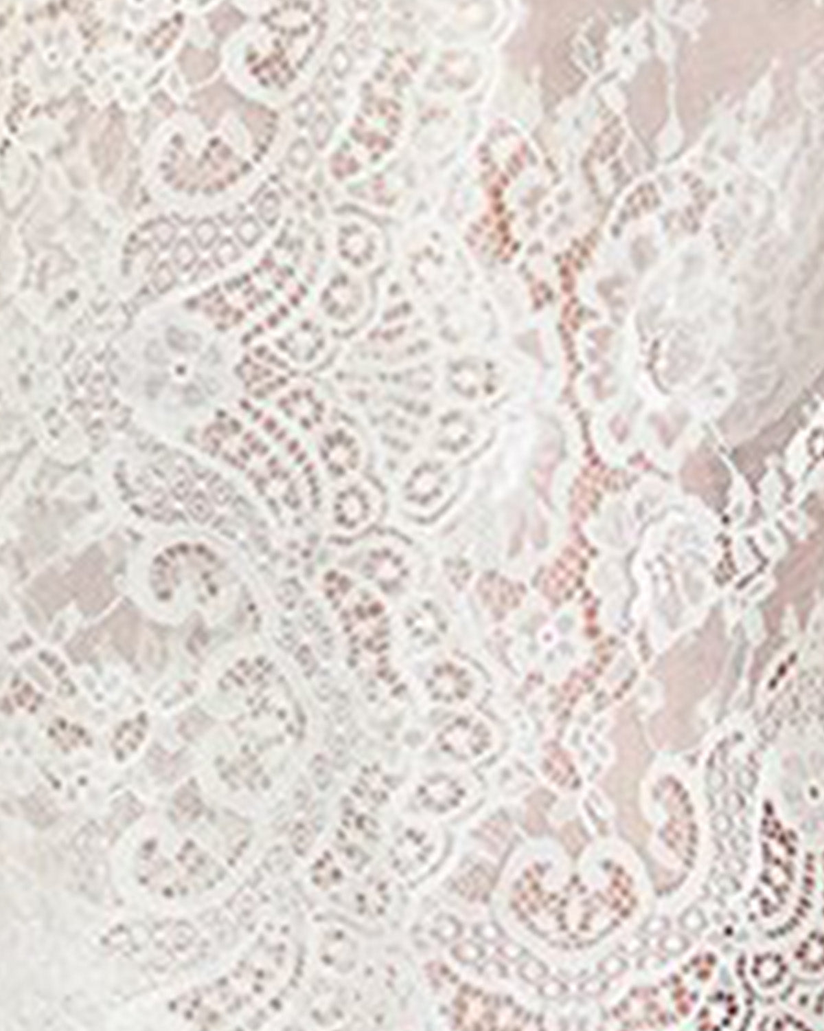 Women's Bell Sleeve Lace Robe with Eyelash Scalloped Hem : Color: Vanilla Ice