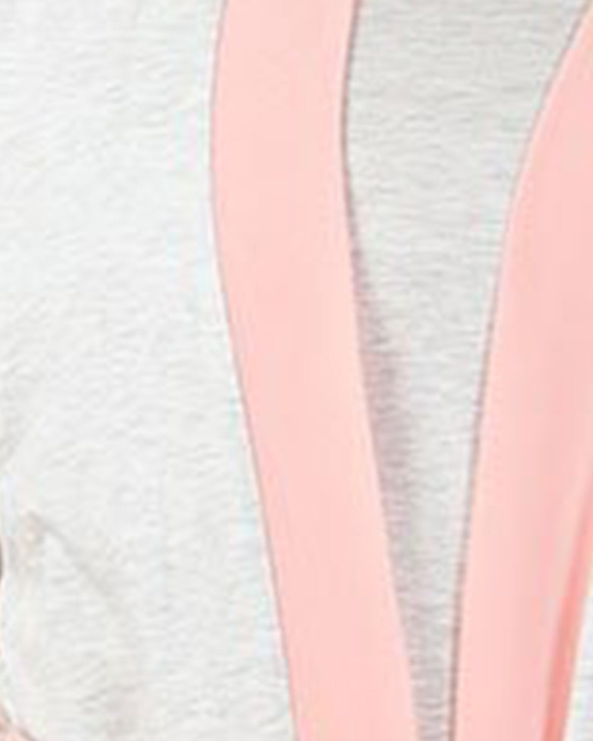 Women's Peach Pink Lace Trim Lightweight Cotton Blend Robe : Color: Light Gray Heather