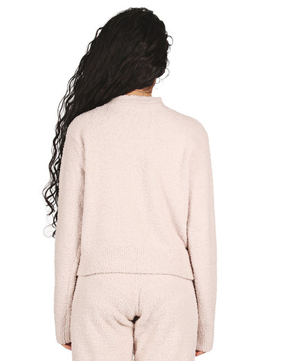 Women's Cozy Knit V-Neck Button-Down Cardigan Sweater : Color: Black