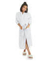 Women's 100% Cotton Woven Gauze Spa-Style Kimono Robe : Color: White