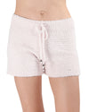 Women's Ultra-Plush Chenille Drawstring Lounge Shorts : Color: Pink