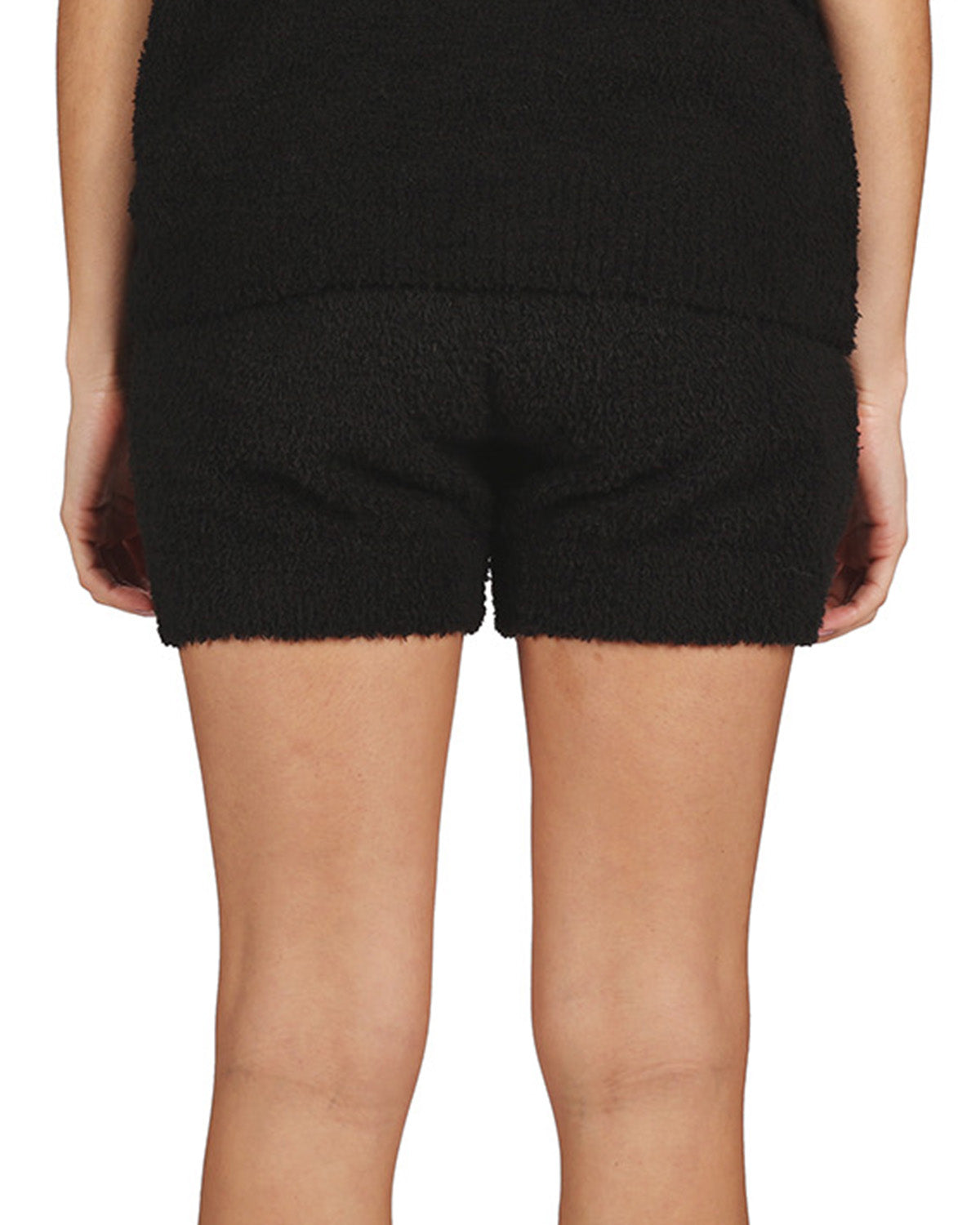 Women's Ultra Soft Cozy Knit Lounge Shorts : Color: Black