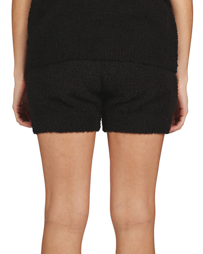 Women's Ultra Soft Cozy Knit Lounge Shorts : Color: Black