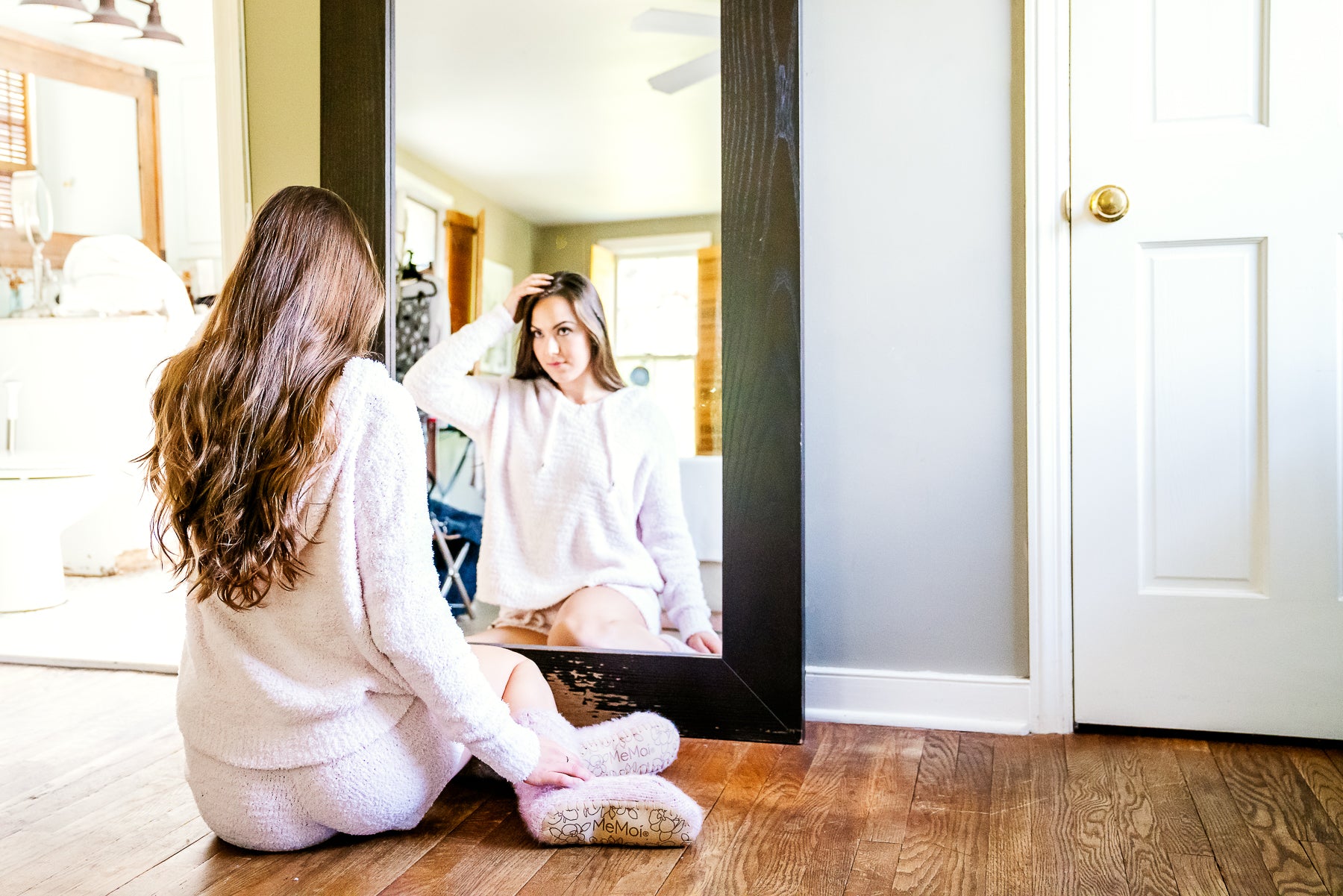 Women's Ultra-Plush Chenille Drawstring Hoodie : Color: Pink