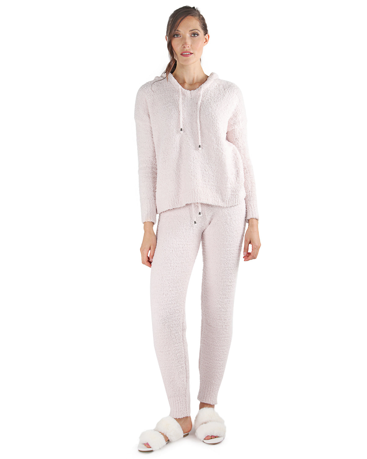 Women's Chenille Drawstring Ultra-Plush Jogger Pants : Color: Pink