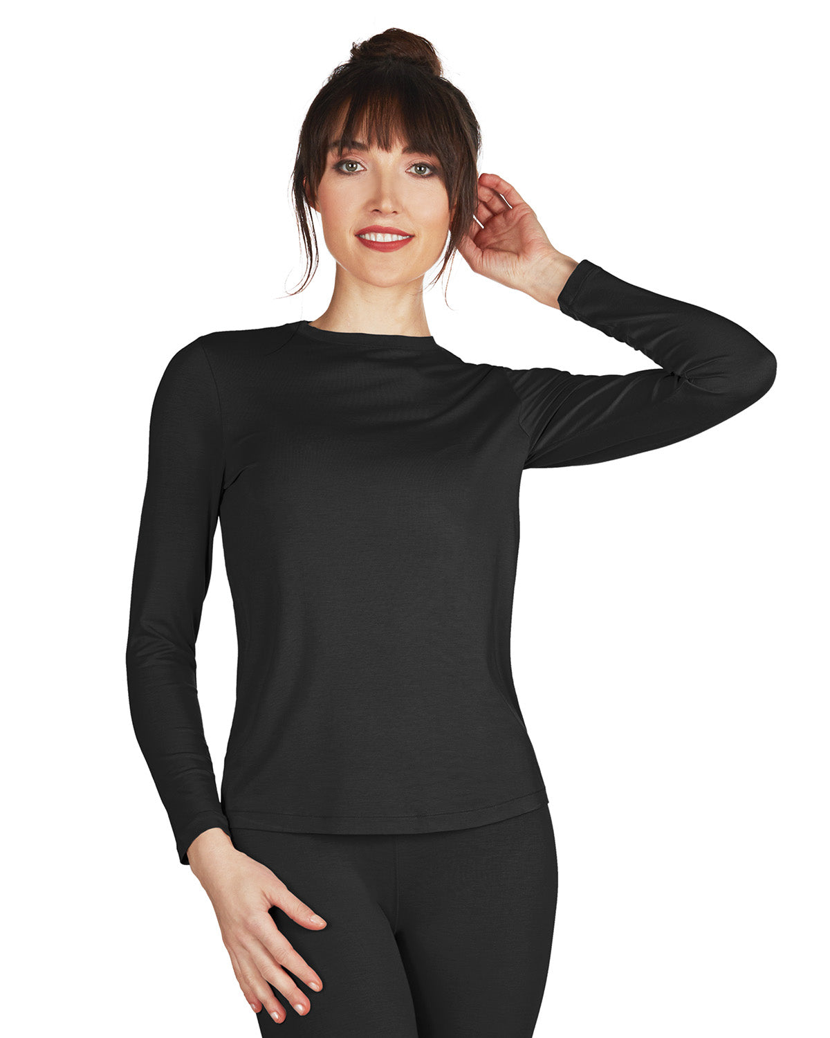 Women's Miyabi Long Sleeve Top : Color: BLACK