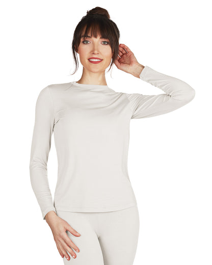 Women's Miyabi Long Sleeve Top : Color: Ivory