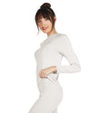 Women's Miyabi Long Sleeve Top : Color: IVORY