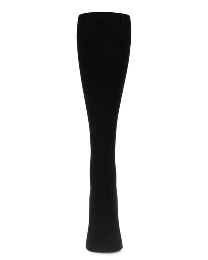 Women's Basic Mercerized Cotton Blend Knee High Socks : Color: Black